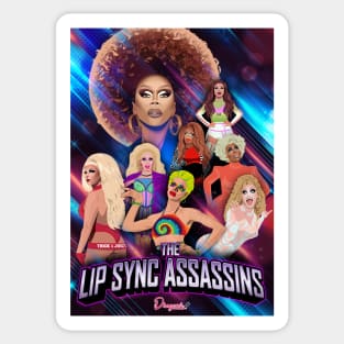 The lip sync assassins from Drag Race All Stars Sticker